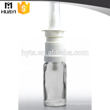 Frasco conta-gotas de vidro 15ml com pulverizador nasal